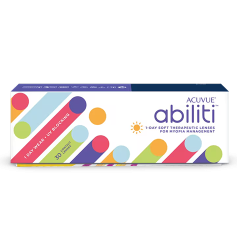 Ребенок в очках ACUVUE® Abiliti 1-Day