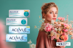 Скидка до 2500 ₽ на линзы ACUVUE® OASYS